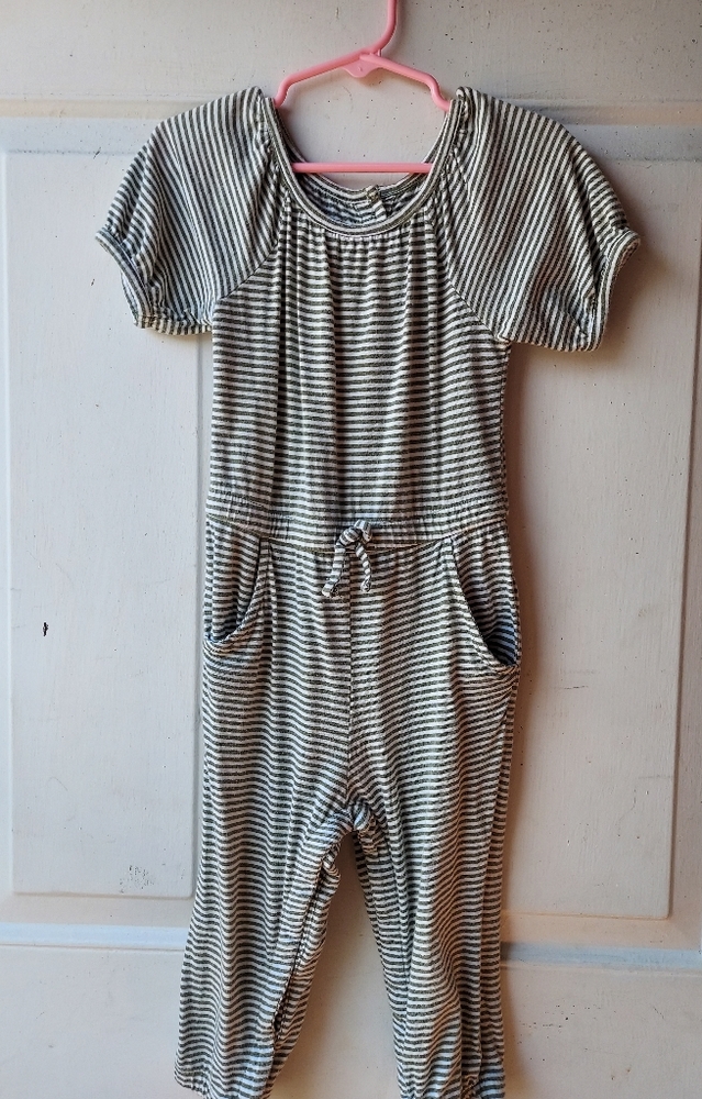 OLD NAVY Toddler striped short sleeve jumpsuit